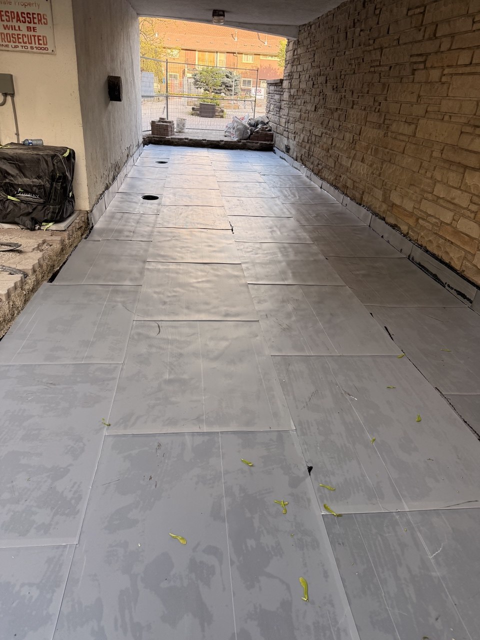 Waterproofing application process