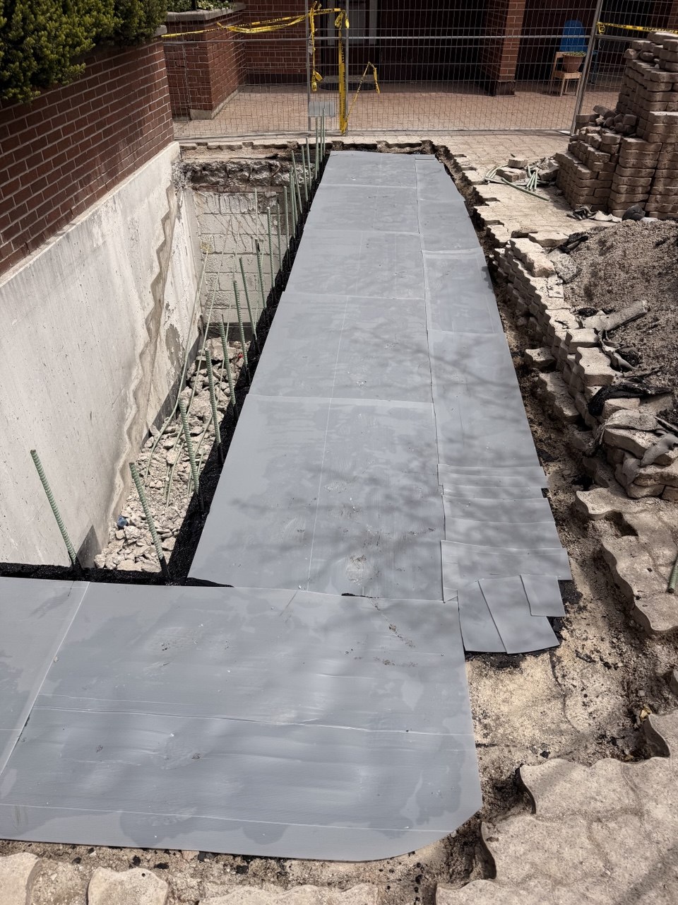 Waterproof membrane installation